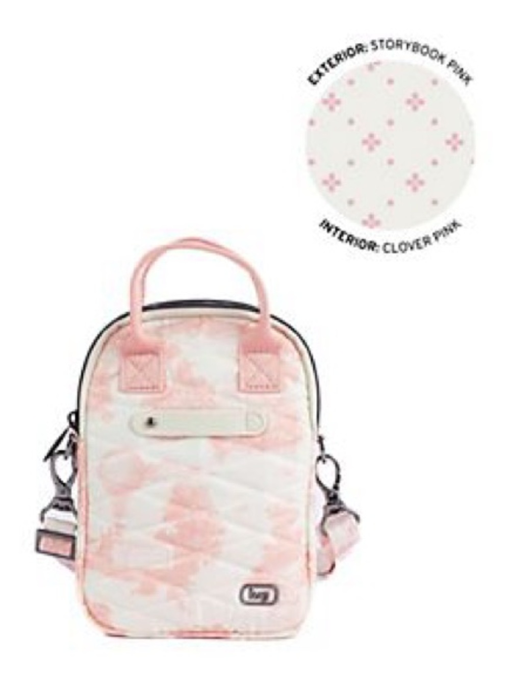 Lug Small Crossbody with Top Handles-Jetty LE in Storybook Pink